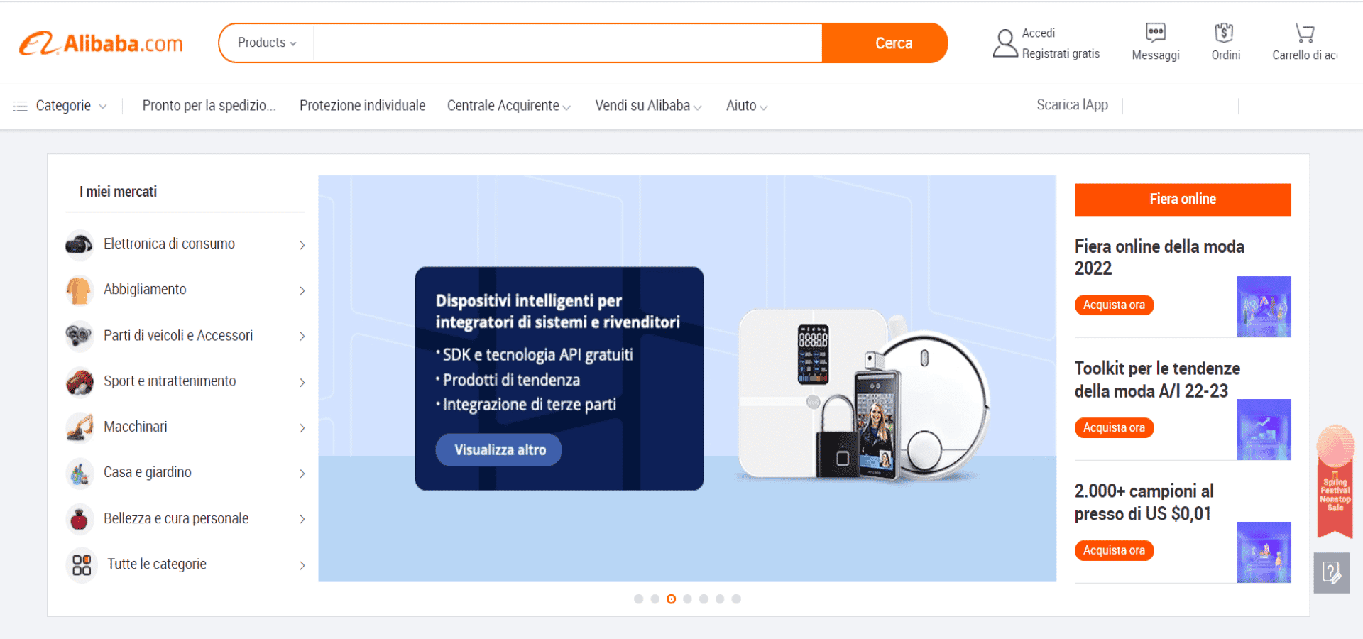 immagine alibaba esempio aprire e-commerce