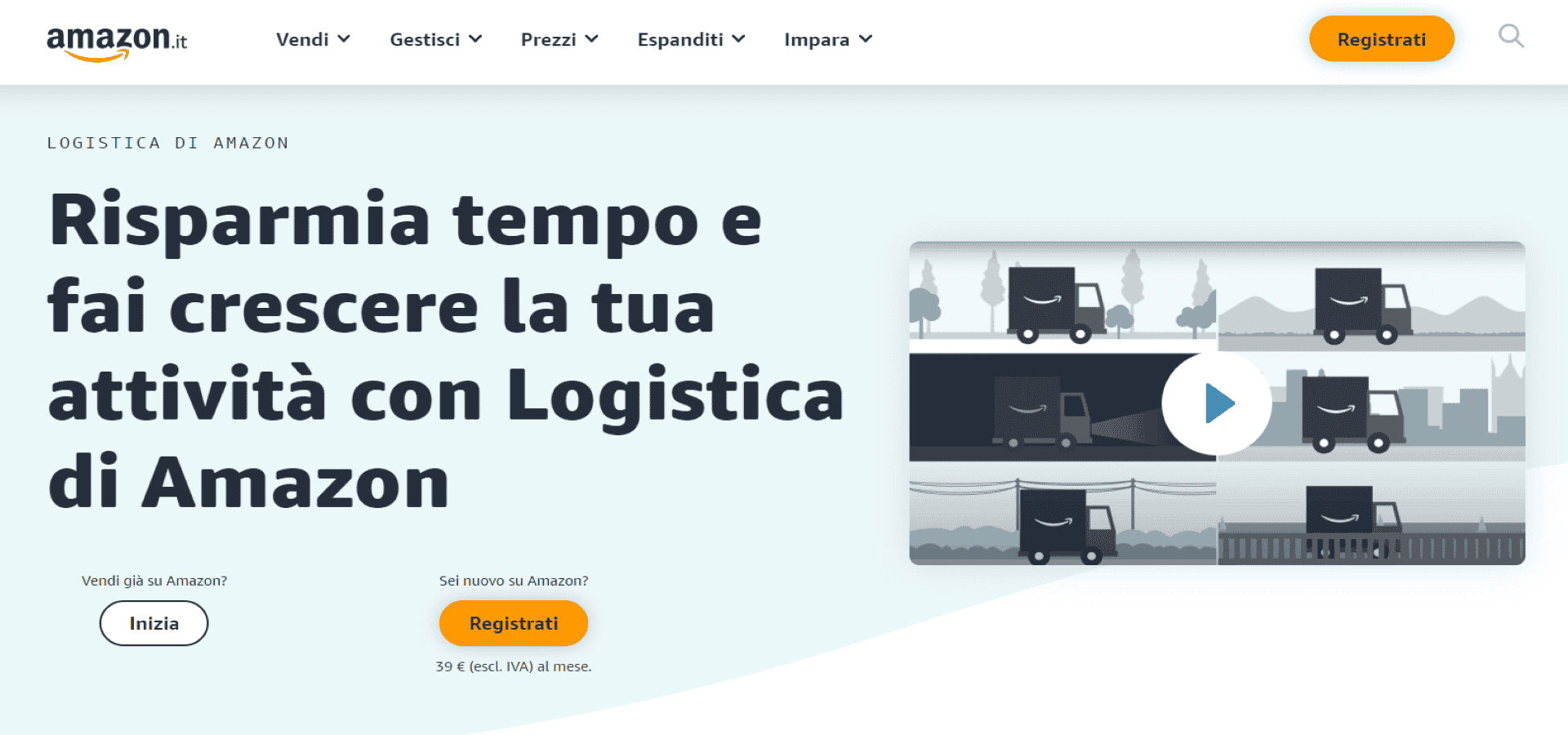 aprire un e-commerce produzione logistica Amazon FBA