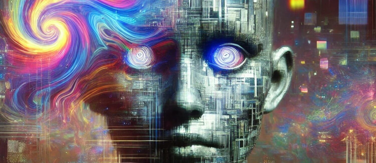 volto ipnotico AI allucinazione dati sintetici