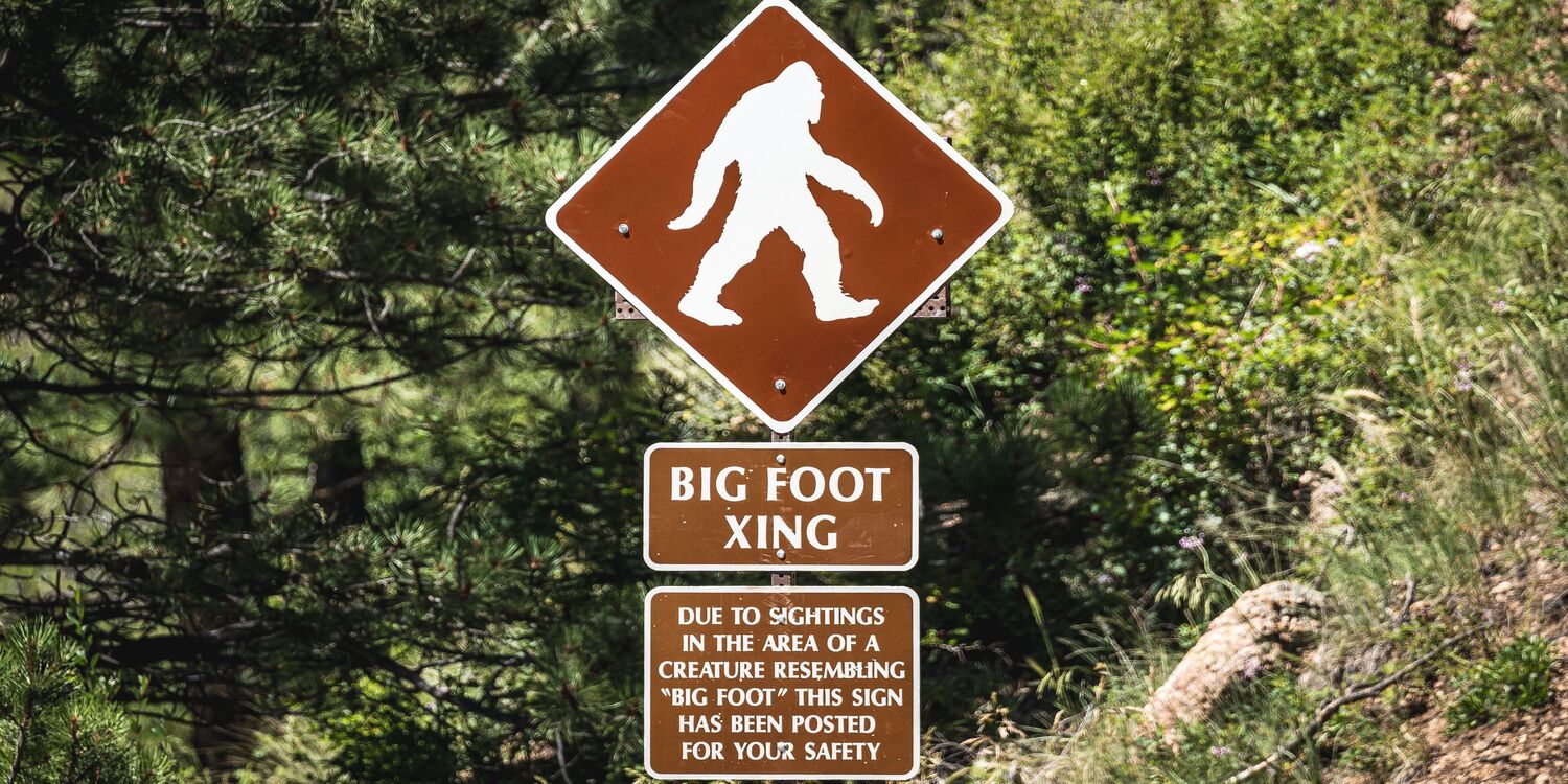 cartello big foot xing attenzione