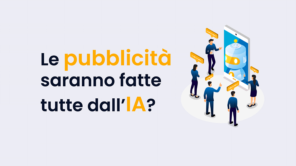 persone davanti a smartphone IA pubblicità