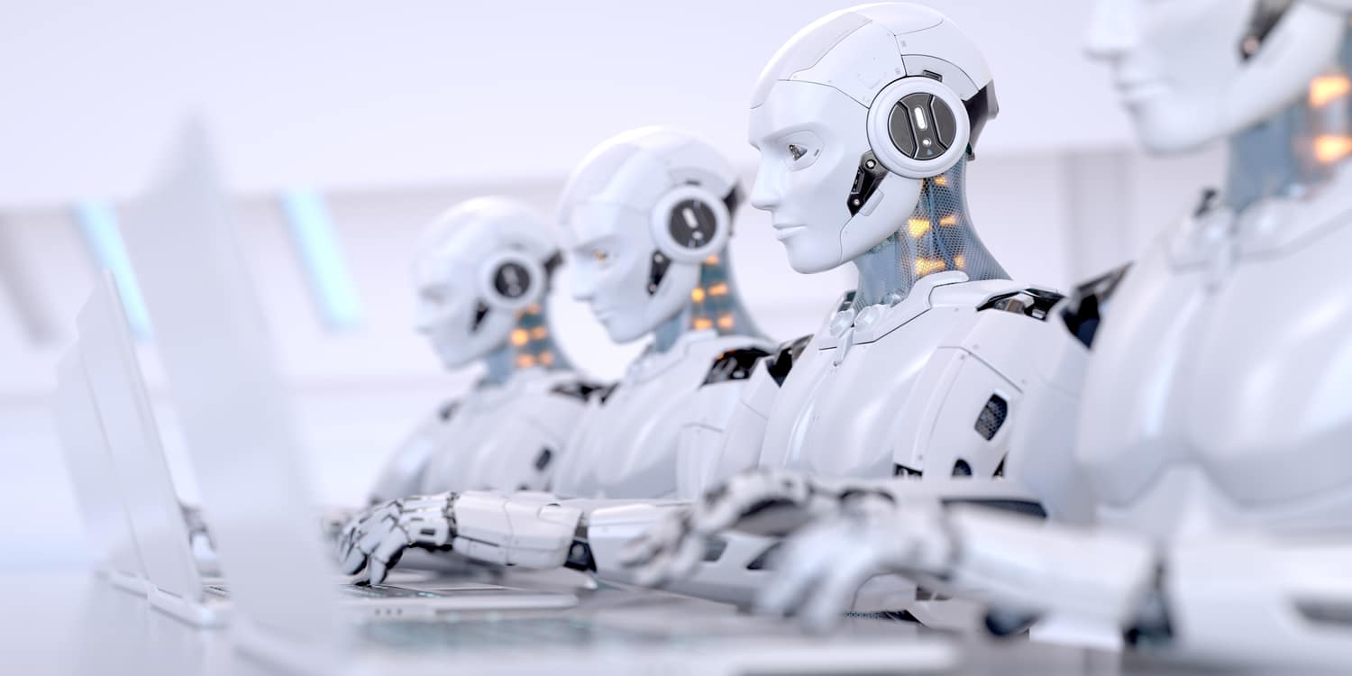 robot scrivono in serie pubblicità con ia
