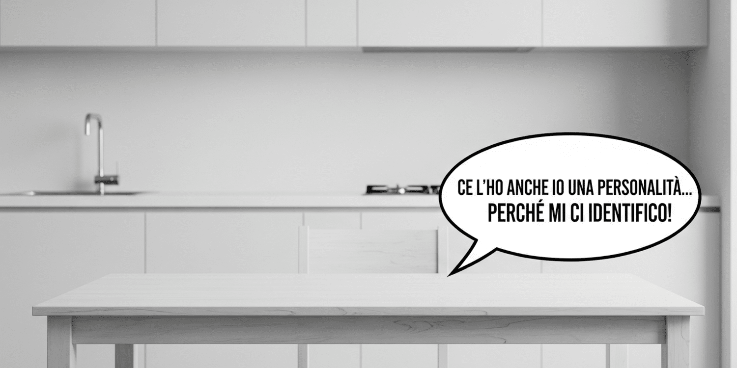 personalità di un tavolino che parla content creator