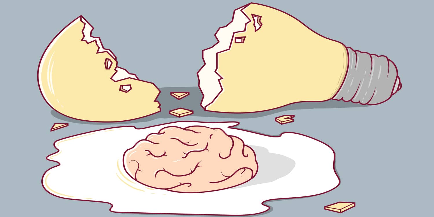 lampadina rotta cervello uovo meditazione