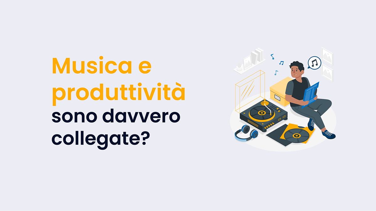 uomo laptop ascolta musica produttività mentre lavora