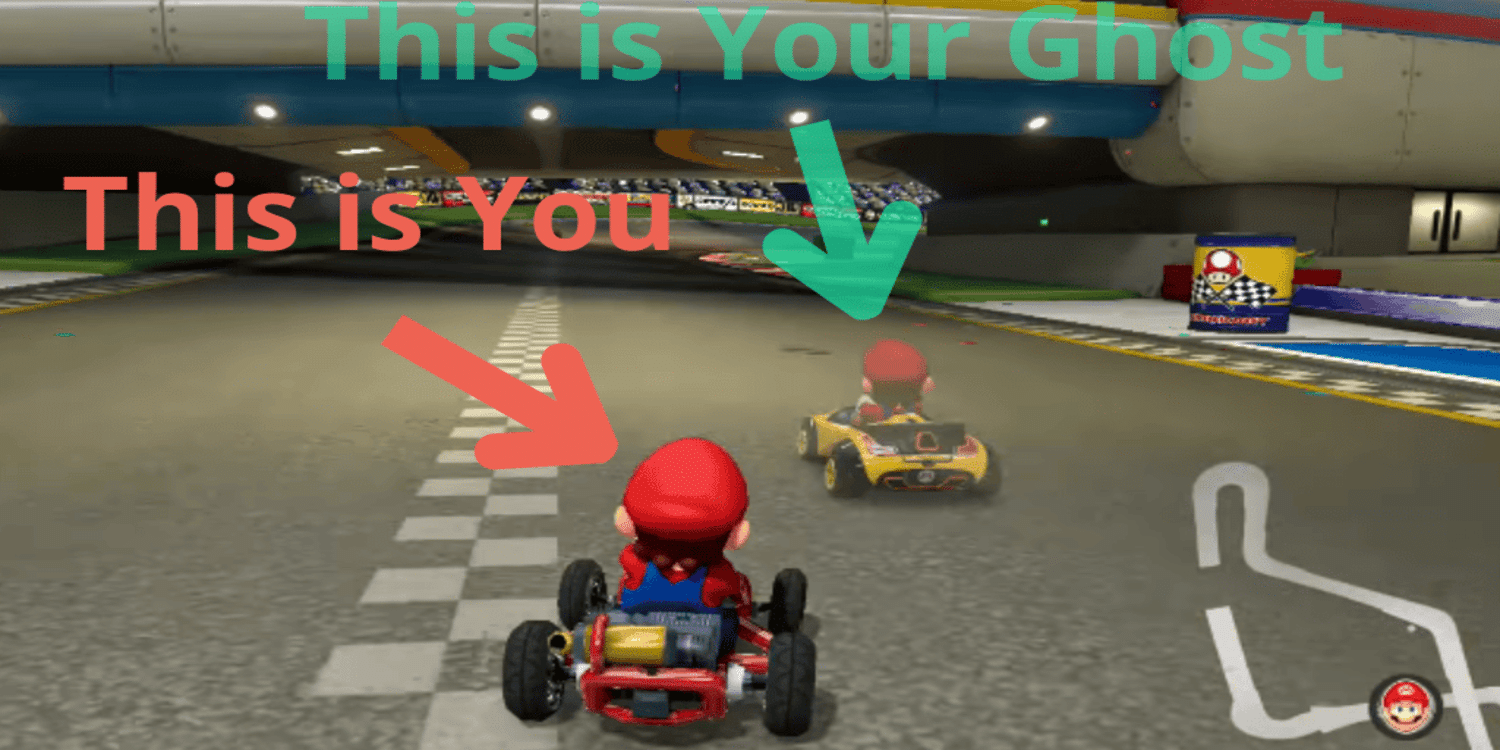 mario kart ghost race corsa contro come gestire il tempo