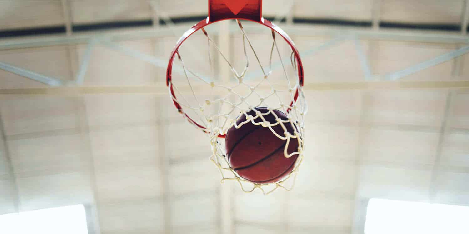 palla da basket bounce rate in canestro