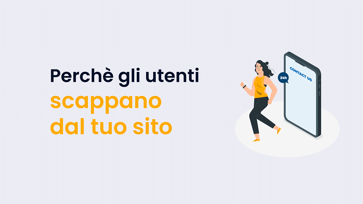 donna scappa da cellulare bounce rate alto