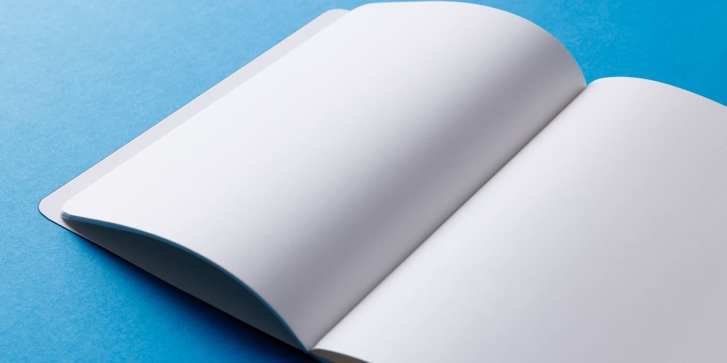 pagine web libro aperto bianco